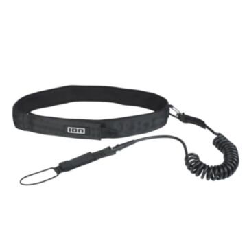 ION Wing/SUP Leash Core Coiled Hip - S-M(8'), BLACK