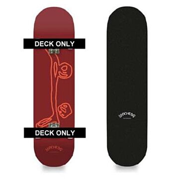 Sancheski Mini Logo Burgundy Deck (8,25" x 32" x 14.25" WB)